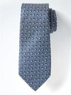 Banana Republic Mens Modern Square Printnanotex Tie - Folder Blue