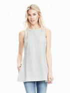 Banana Republic Vented Tunic Top Size L Petite - Cocoon