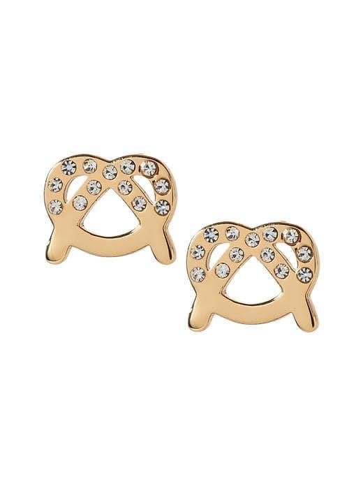 Banana Republic Pretzel Stud Earring - Gold