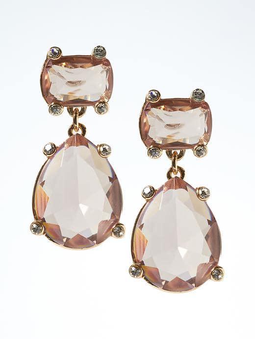 Banana Republic Majestic Jewels Drop Earring - Quartz