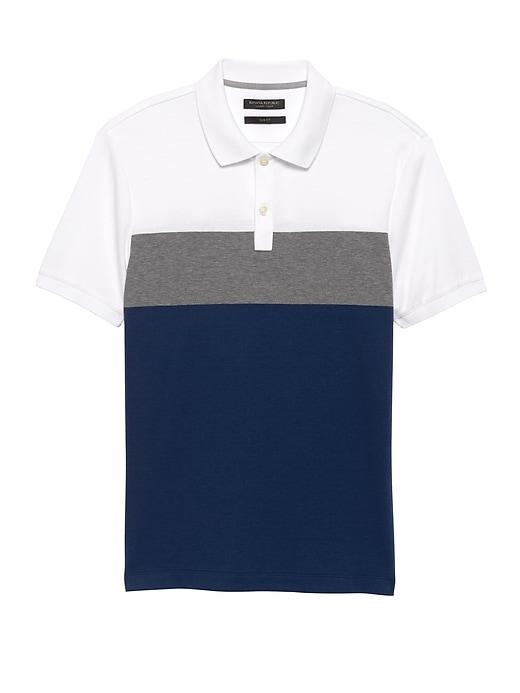 Banana Republic Slim Luxury-touch Stripe Polo Shirt