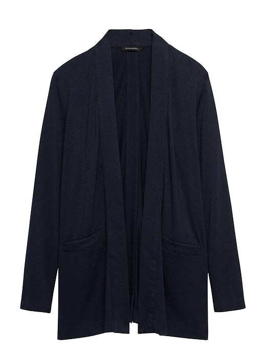 Banana Republic Womens Soft Jersey Open Cardigan Navy Size S