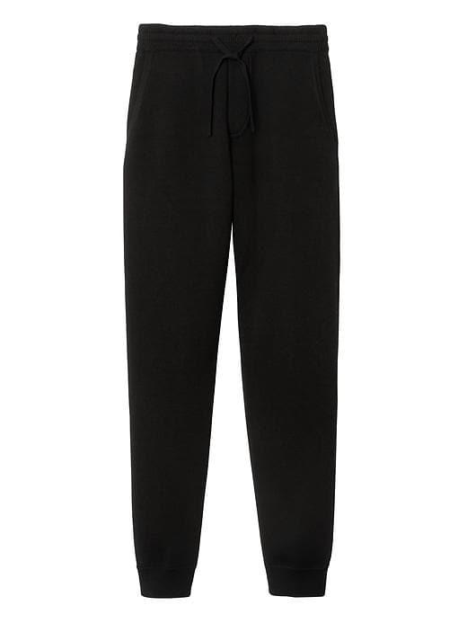 Banana Republic Mens Machine Washable Merino Jogger Pant - Black