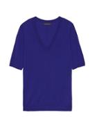 Banana Republic Womens Machine-washable Merino V-neck Sweater Royal Blue Size M