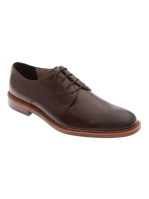 Banana Republic Mens Jennings Italian Leather Oxford Brown Size 11