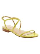 Banana Republic Talia Leather Sandal Size 10 - Yellow