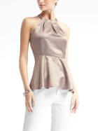 Banana Republic Heritage Fit And Flare Top - Vintage Taupe