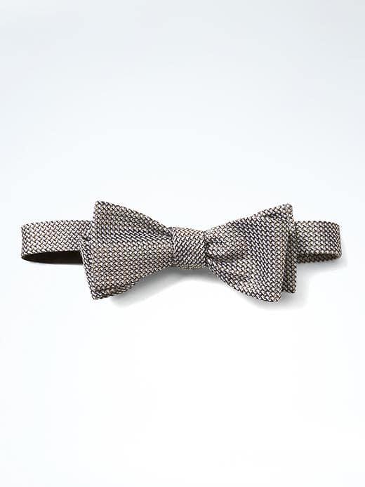 Banana Republic Woven Silk Bow Tie - Tan