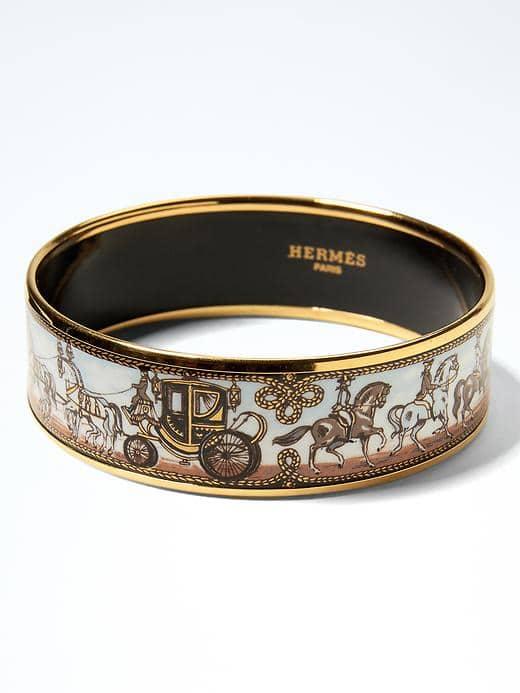 Banana Republic Luxe Finds Hermes Carriage Enamel Wide Bracelet - Multi