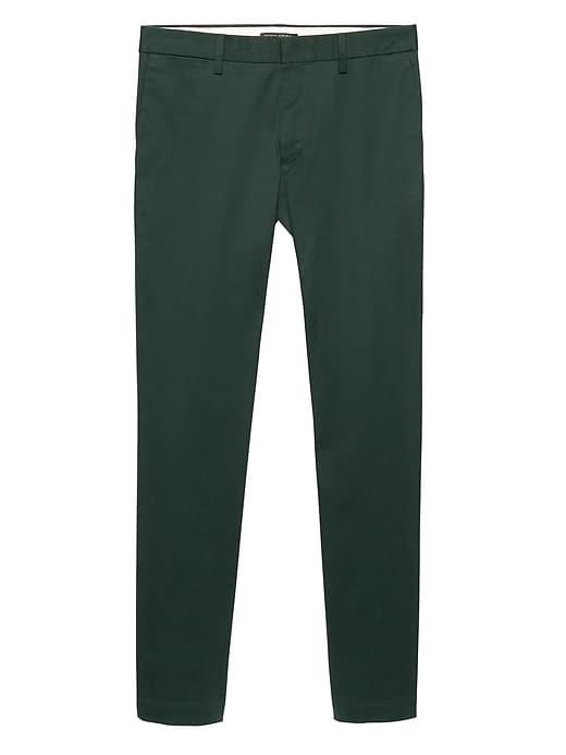 Banana Republic Mens Fulton Skinny Rapid Movement Chino Pant Emerald Green Size 34w