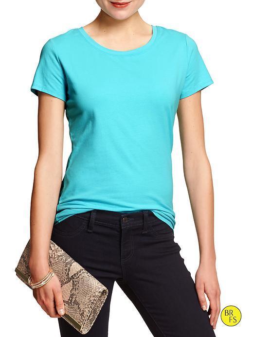 Banana Republic Factory Short Sleeve Tee - Aqua Sea