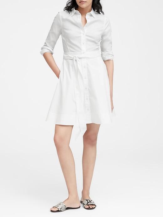 Banana Republic Petite Poplin Shirt Dress