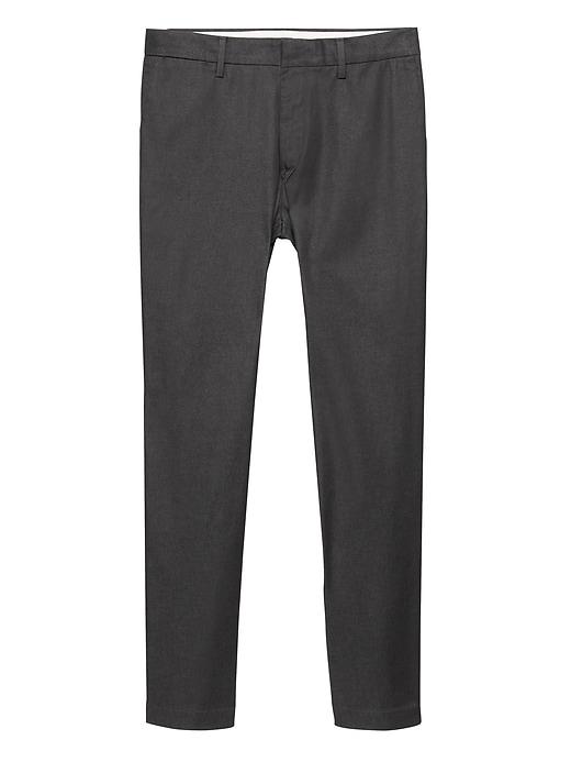 Banana Republic Mens Fulton Skinny Heathered Rapid Movement Chino Pant Dark Charcoal Gray Size 29w