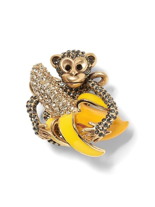 Banana Republic Monkey & Banana Brooch