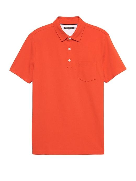 Banana Republic Mens Don';t-sweat-it Polo Shirt Sazarac Red Size S