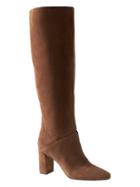 Banana Republic Womens Suede Tall Slouchy Boot Nutmeg Suede Size 8 1/2