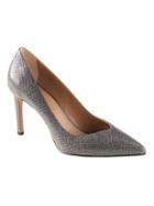 Banana Republic Womens Madison 12-hour Pump Gray Snake Effect Leather Size 7 1/2