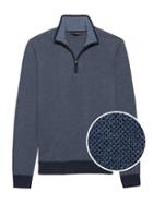 Banana Republic Mens Cashmere Textured Shawl-collar Sweater Heather Charcoal Gray Size L