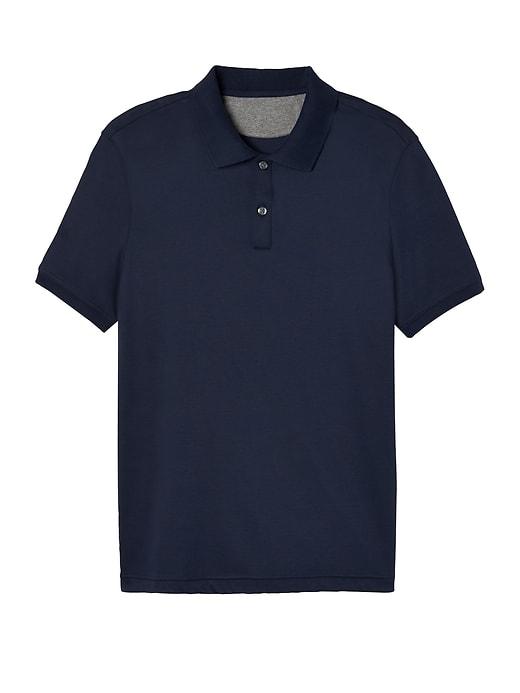 Banana Republic Mens Luxury-touch Polo Shirt Navy Size L