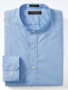 Banana Republic Mens Grant Fit Supima Cotton Blue Shirt - Wind Blue