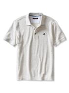 Banana Republic Mens Signature Neps Pique Polo Size L Tall - Gray Texture