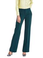 Banana Republic Womens Wide Leg Bi Stretch Pant - Loch Green