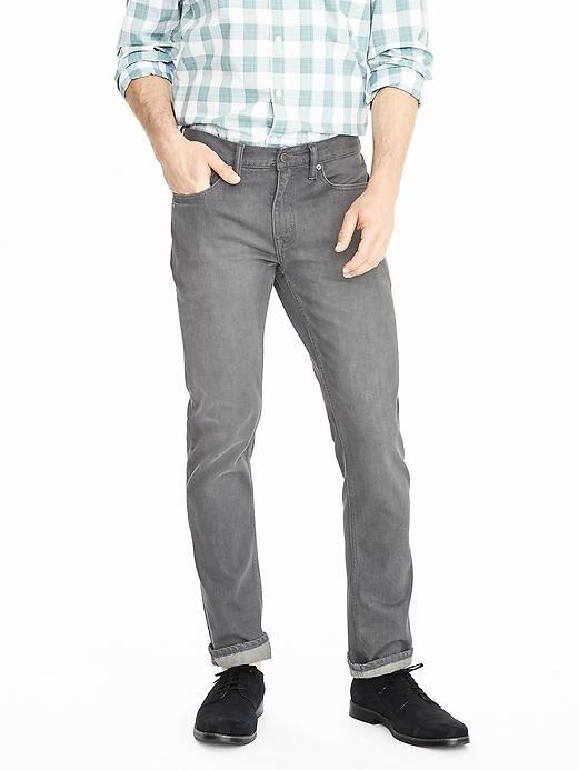 Banana Republic Mens Slim Gray Jean Size 32w 32l - Gray