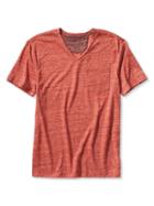 Banana Republic Mens Vintage Vee Pocket Tee Size L - Dark Saffron