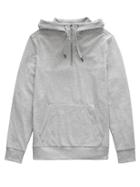 Banana Republic Mens Moisture-wicking Waffle-knit Half-zip Hoodie Heather Light Gray Size L