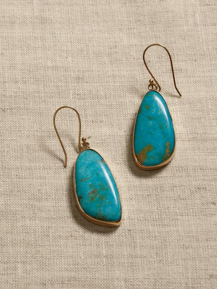 Modern Turquoise Earring | Aureus + Argent