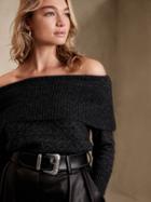Lustro Lurex Off-shoulder Sweater
