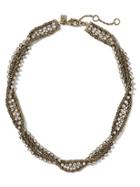 Banana Republic Double Chain Necklace Size One Size - Gold Bronze