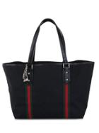 Banana Republic Womens Luxe Vintage Gucci Black Canvas Jolicoeur Tote - Black