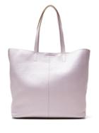 Banana Republic Leather Slouchy Tote Size One Size - Lilac