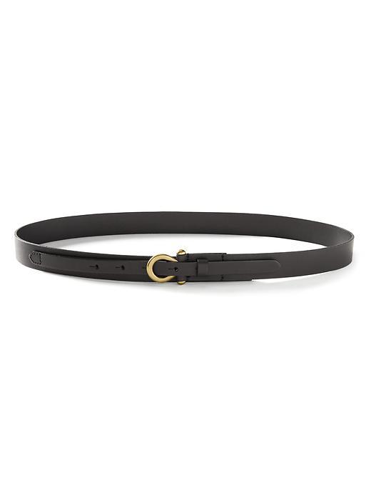 Banana Republic Leather O Ring Trouser Belt Size L - Black