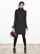 Banana Republic Womens Heritage Cable Knit Sweater Dress Size L - Pure Red