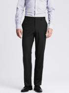 Banana Republic Mens Classic Fit Solid Wool Trouser Size 33w 32l - Black
