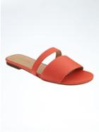 Banana Republic Double Strap Slides - Hot Spice