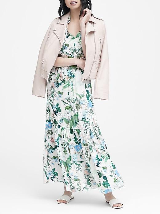 Banana Republic Botanical Print Maxi Dress