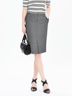 Banana Republic Womens Trouser Skirt Size 0 Petite - Smoke Gray