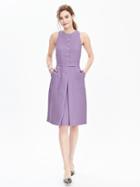 Banana Republic Womens Button Front Crepe Pocket Dress Size 0 - Summer Lilac