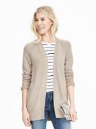 Banana Republic Womens Sequined Cardigan Size L - Taupe