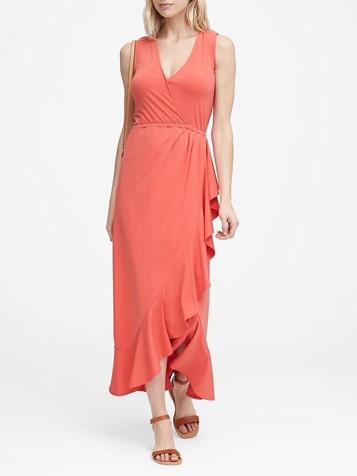 Banana Republic Petite Soft Ponte Maxi Dress