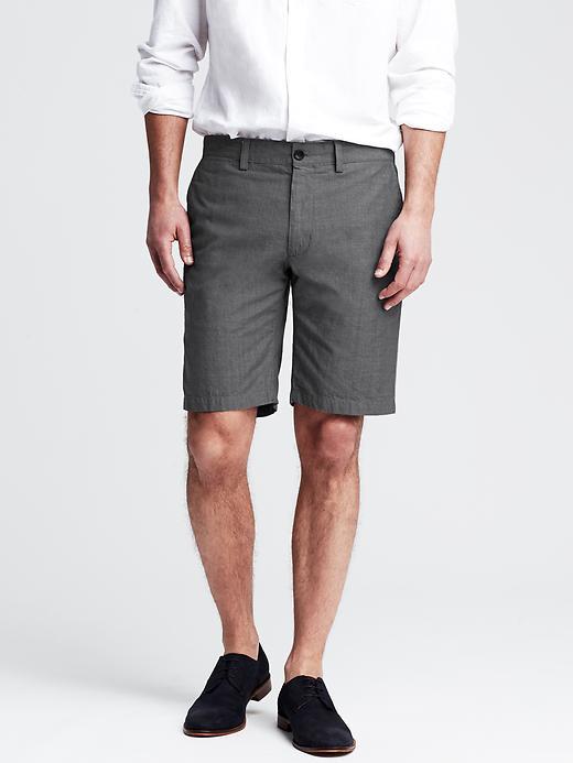 Banana Republic Aiden Slim Fit Chambray Short Size 30w - Gray