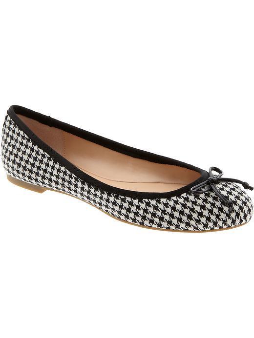 Banana Republic Ashley Bow Ballet Flat - Black/white