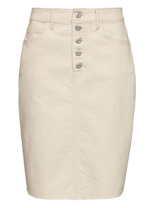 Banana Republic Button-fly Denim Skirt