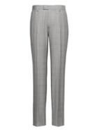 Banana Republic Mens Monogram Slim Gray Plaid Wool Suit Pant Light Gray Size 32w