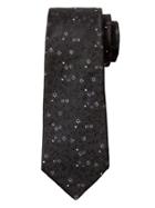 Banana Republic Mens Micro Floral Nanotex Tie Black Size One Size