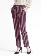 Banana Republic Womens Ryan Fit Multi Stripe Pant - Multi Stripe