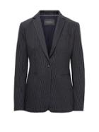 Banana Republic Long And Lean-fit Bi-stretch Pinstripe Blazer